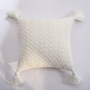 chenille knitted pillow cover, view 3 - MRSLM