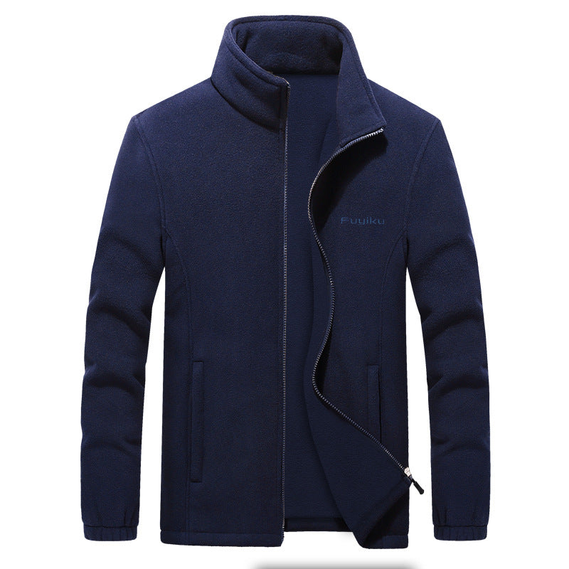 Men's sherpa fleece casual jacket - MRSLM
