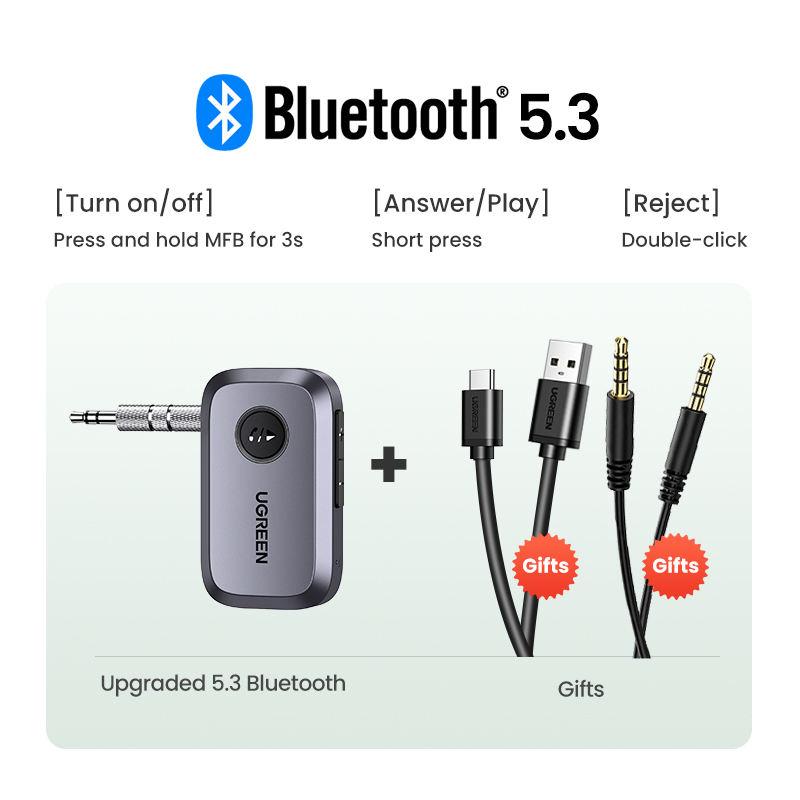 bluetooth 5.3 car audio receiver, view 2 - MRSLM