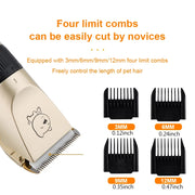 USB rechargeable pet hair grooming clipper, view 4 - MRSLM