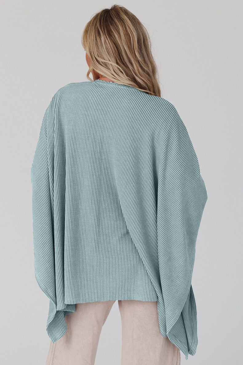 women's loose lace knit top, view 10 - MRSLM