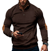 Men's corduroy stand collar sweater, view 10 - MRSLM