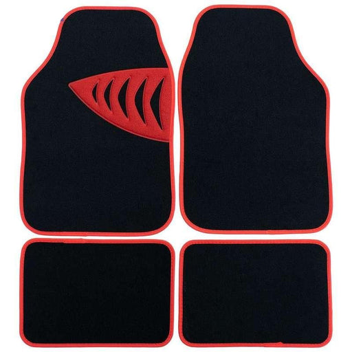 Universal car floor mats with red trim - MRSLM