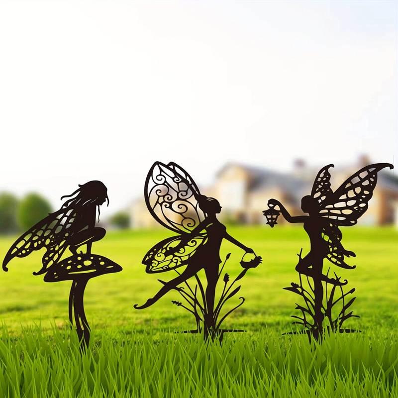 Enchanted garden fairy metal stake - MRSLM