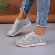sequined slip-on flats, view 5 - MRSLM
