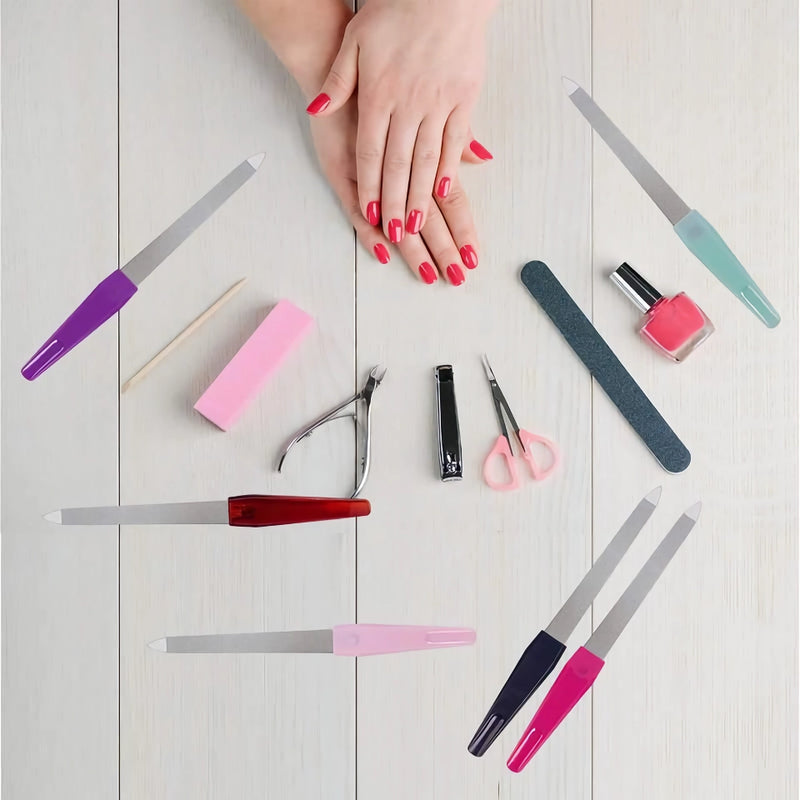 stainless steel nail file set, view 2 - MRSLM