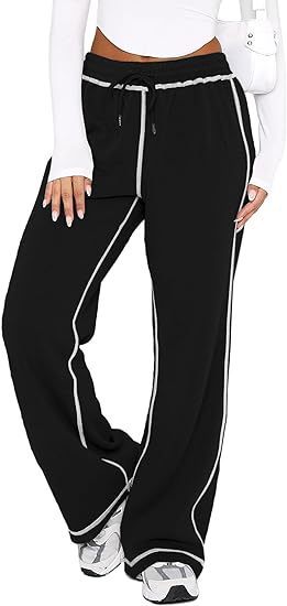 women's loose wide-leg casual sweatpants, view 4 - MRSLM
