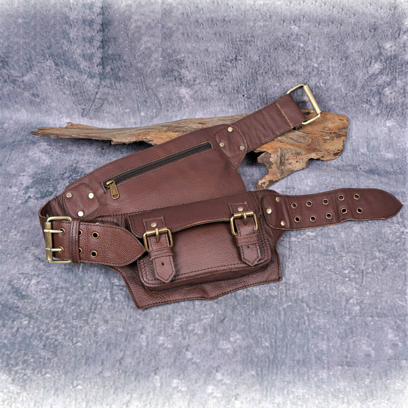 Unisex PU mobile coin purse waist bag, view 6 - MRSLM