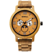 Wooden quartz watch, view 3 - MRSLM