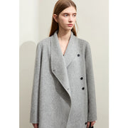 women's long wool coat, view 7 - MRSLM
