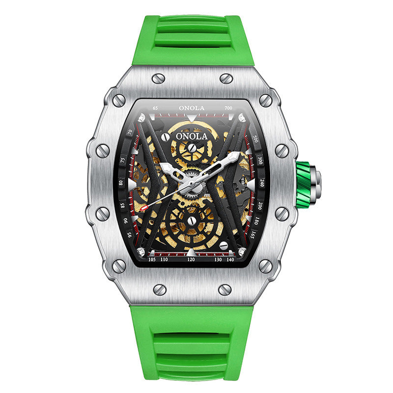 men's sports automatic silicone watch, view 11 - MRSLM
