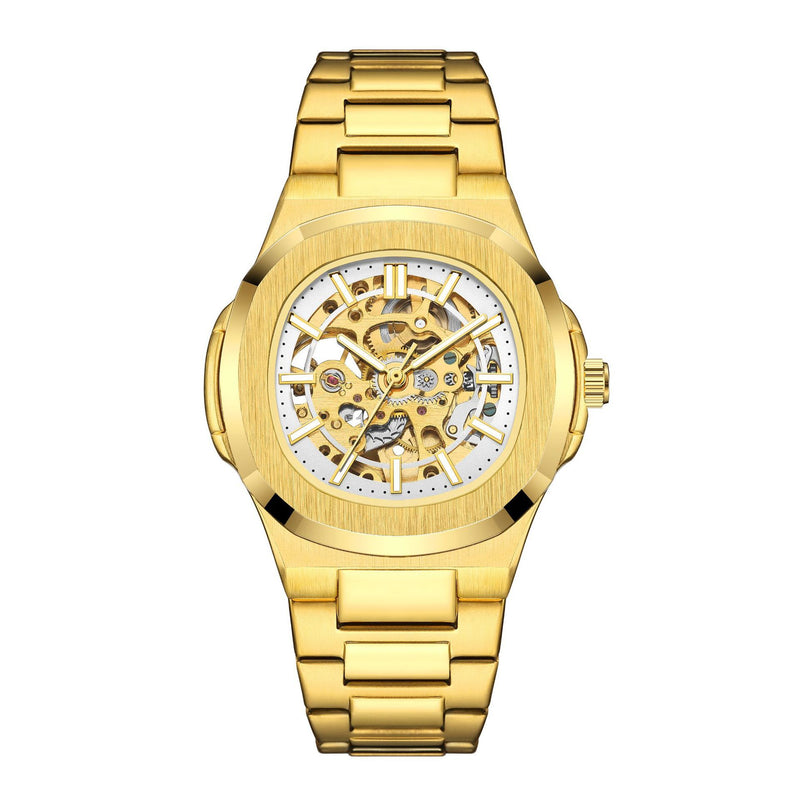 Men's hollow automatic mechanical watch, view 5 - MRSLM