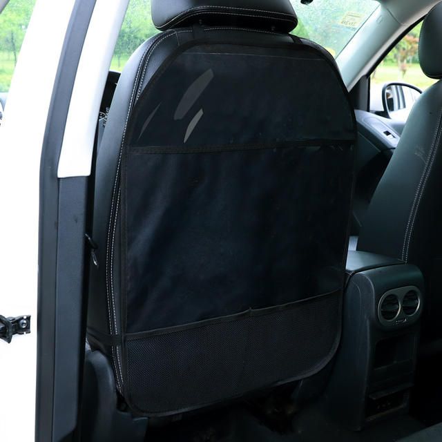 cartoon car seat back protector with storage organizer, view 11 - MRSLM