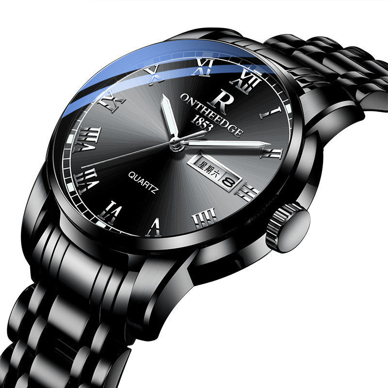 three needle steel quartz watch, view 4 - MRSLM