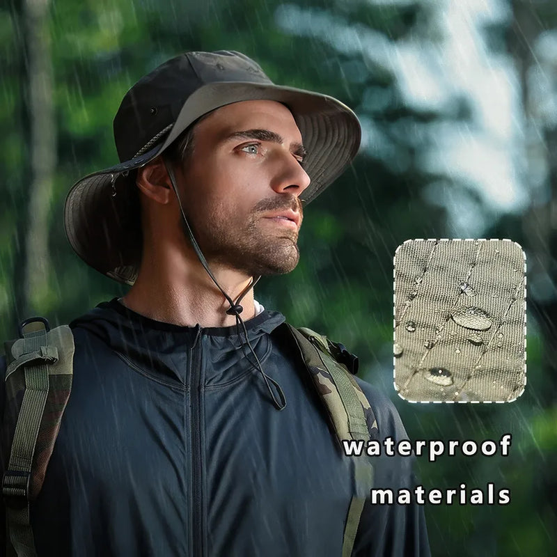 men's waterproof bucket hat, view 10 - MRSLM