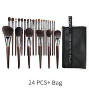 natural makeup brushes set, view 3 - MRSLM
