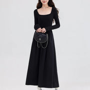 square neck casual dress, view 11 - MRSLM
