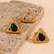 Triangle rhinestone ring, view 6 - MRSLM