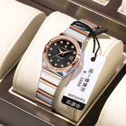 Women's ultra-thin quartz watch with steel strap, view 5 - MRSLM