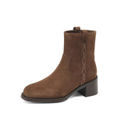 women's suede ankle boots, view 2 - MRSLM