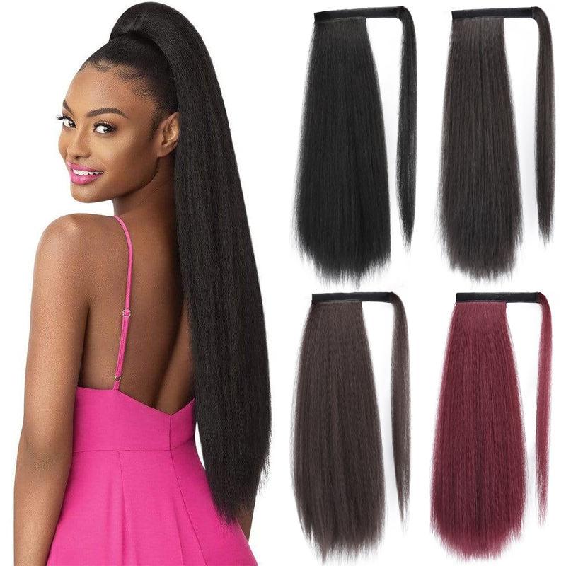 long straight ponytail hair extension - MRSLM