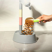 adjustable no-drip pet water dispenser stand, view 8 - MRSLM