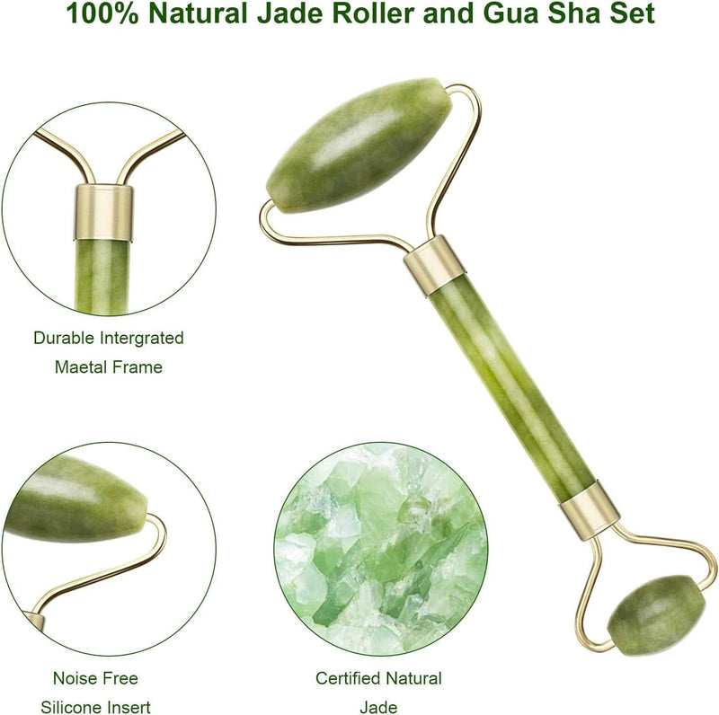 jade roller and guasha set, view 7 - MRSLM