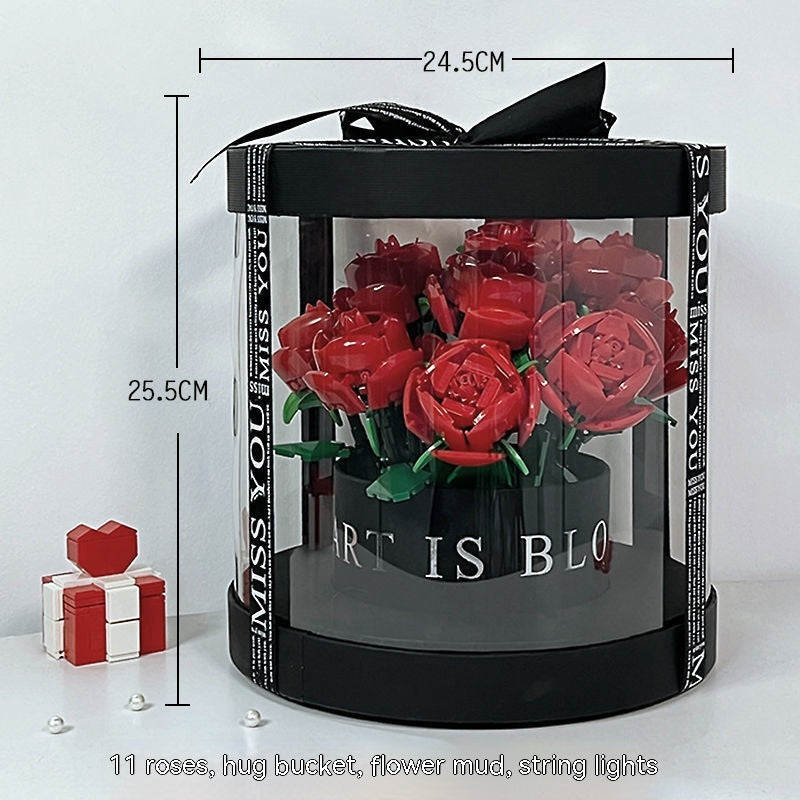building blocks rose bouquet, view 3 - MRSLM