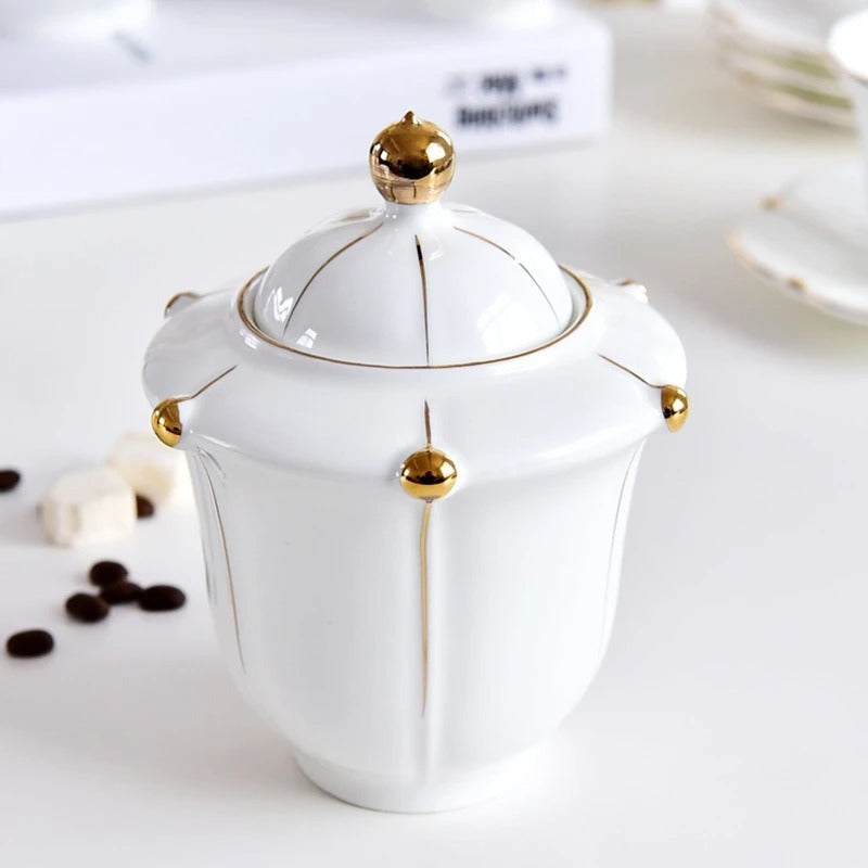 European bone china tea set, view 4 - MRSLM