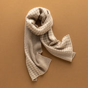100% cashmere knit winter scarf, view 3 - MRSLM