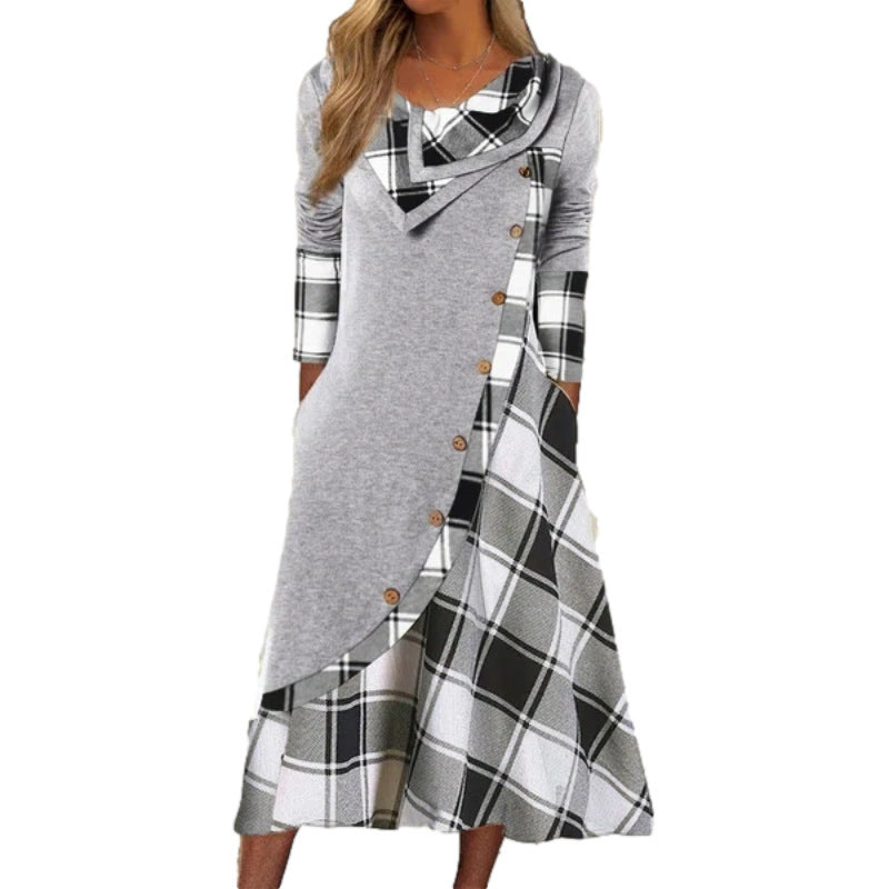 women's plaid dress - MRSLM