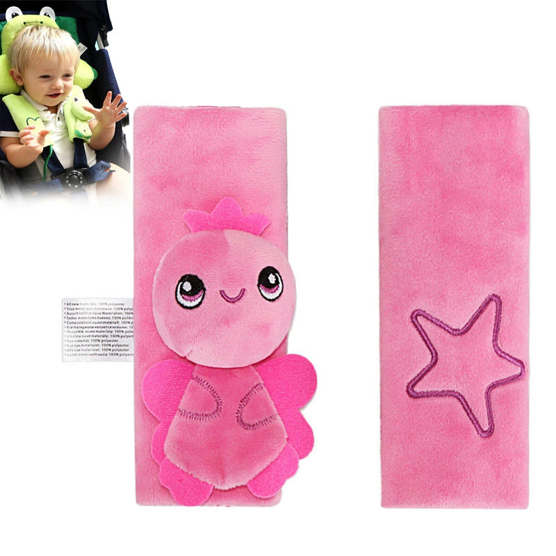 kids cartoon plush seat belt covers, view 6 - MRSLM