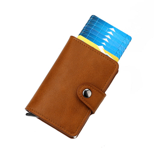 brown men's card holder wallet - MRSLM