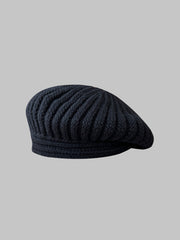 knitted wool beret for women, view 4 - MRSLM
