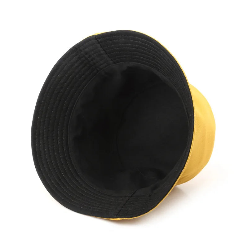 Classic Cotton Reversible Bucket Hat – Casual Sun Cap for Outdoor Adventures