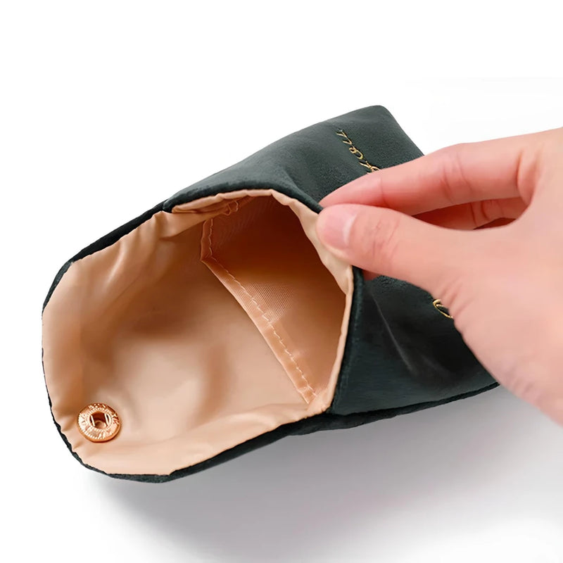Velvet mini cosmetic and storage bag, view 10 - MRSLM