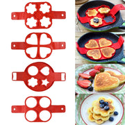 red silicone pancake and egg mold ring, view 8 - MRSLM