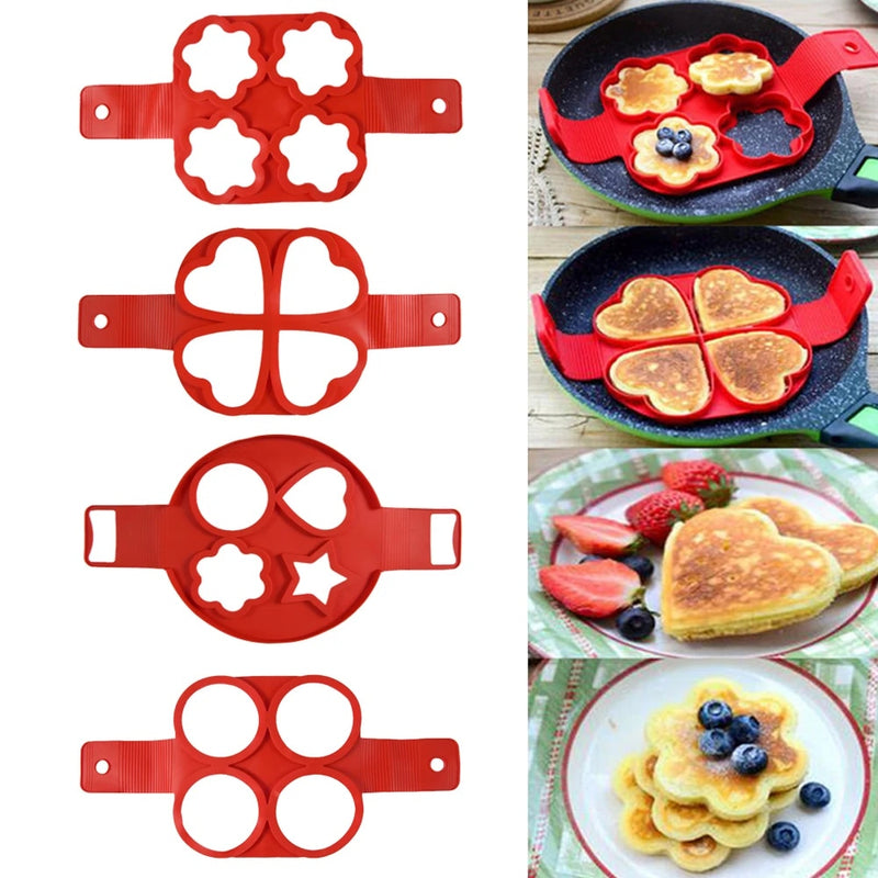 red silicone pancake and egg mold ring, view 8 - MRSLM