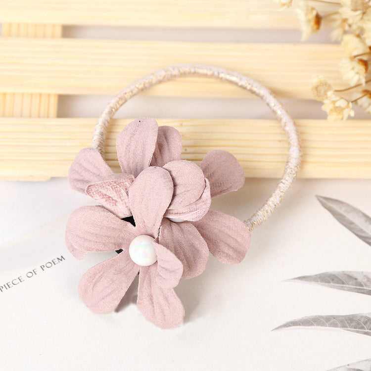 fashion floral elastic hair rope, view 4 - MRSLM