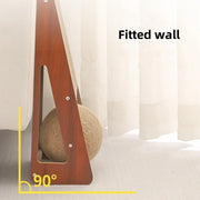 Detachable cat scratching board with sisal rope ball, view 5 - MRSLM