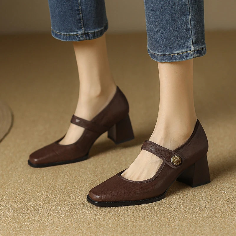elegant autumn mary jane pumps, view 4 - MRSLM