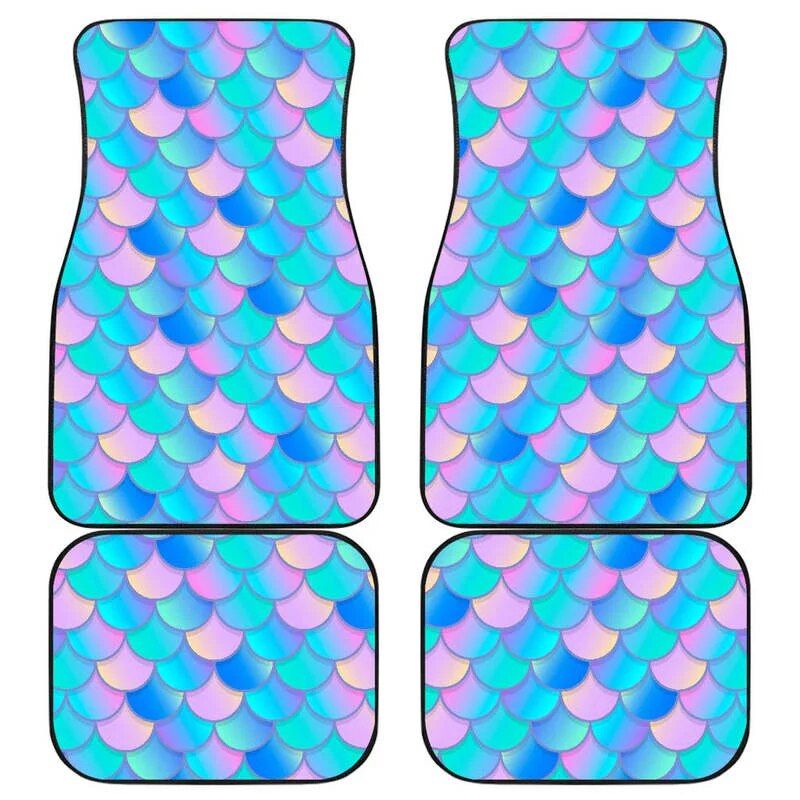 mermaid scales car floor mats, view 2 - MRSLM