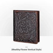 embossed leather wallet, view 27 - MRSLM