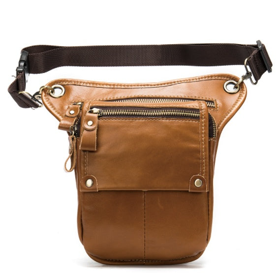 vintage leather crossbody bag, view 9 - MRSLM
