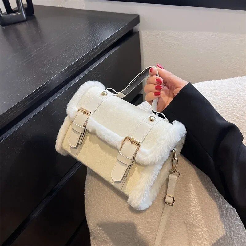 winter plush crossbody bag, view 10 - MRSLM