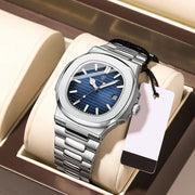 square quartz men's watch, view 7 - MRSLM