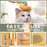 pumpkin pet grooming brush, view 6 - MRSLM