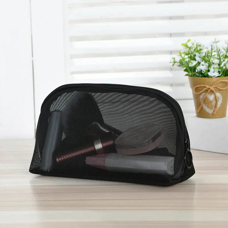 transparent mesh makeup bag, view 11 - MRSLM
