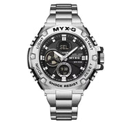 men's business steel quartz watch, view 3 - MRSLM