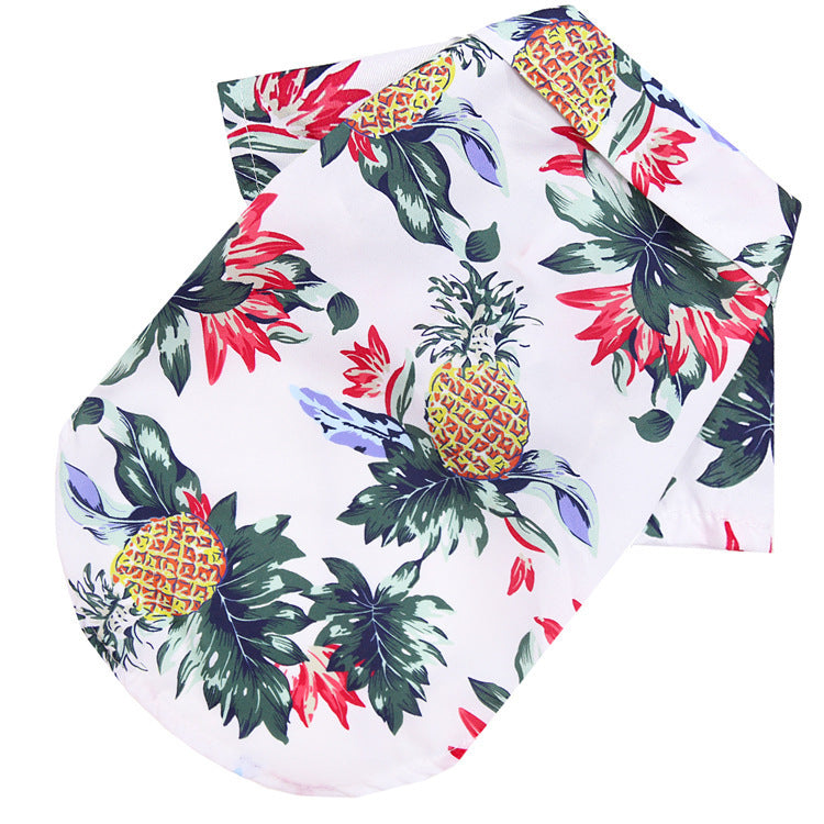 hawaiian summer breeze dog t-shirt, view 6 - MRSLM
